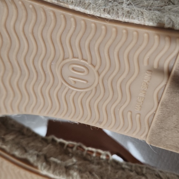 Soludos Espadrilles leather Flatform Two Tone sandals - Picture 10 of 12